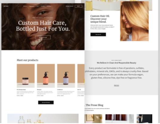 Hair Spa Beauty Website Design | Professional Website Development Company | Hair Spa Saloon Website Design