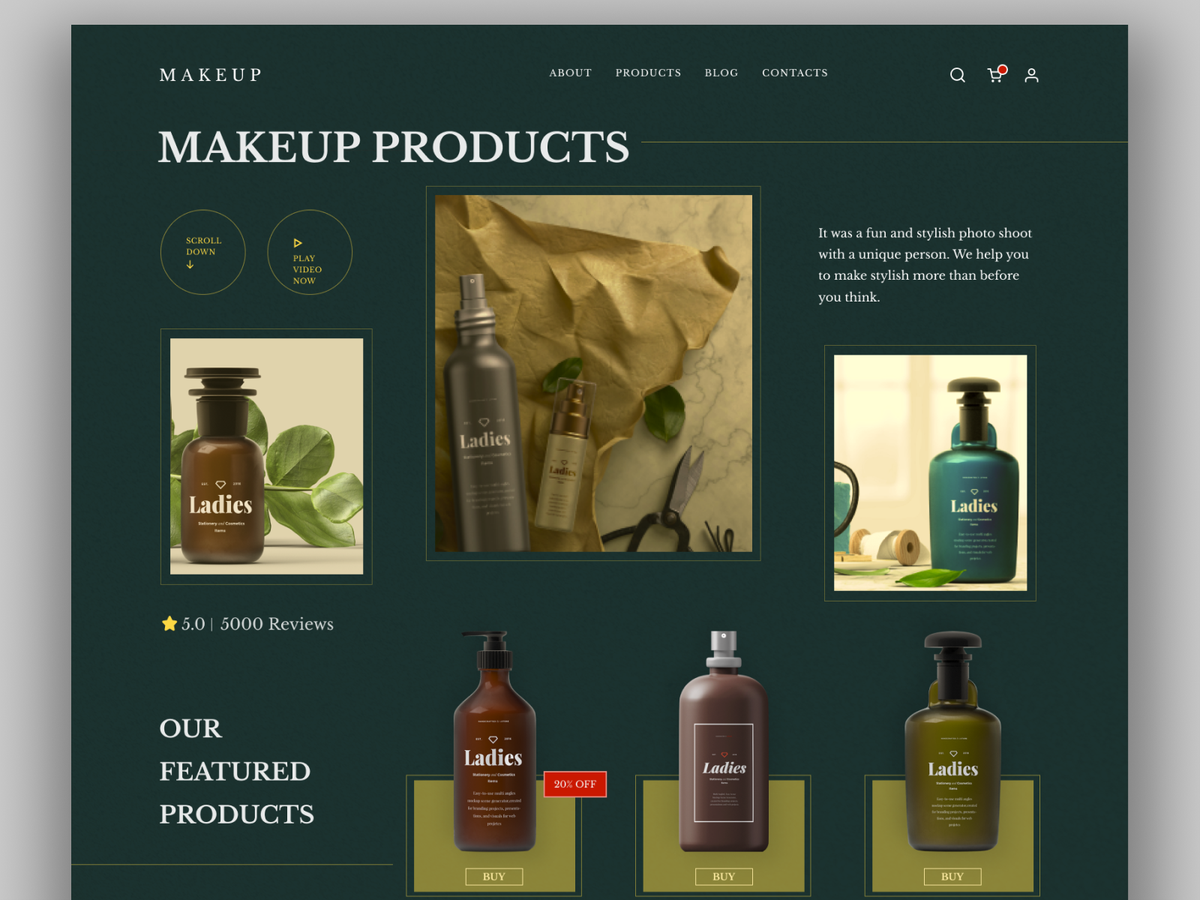 Top Notch Makeup & Cosmetics Website design & Development | Custom Cosmetics ecommerce Website Design